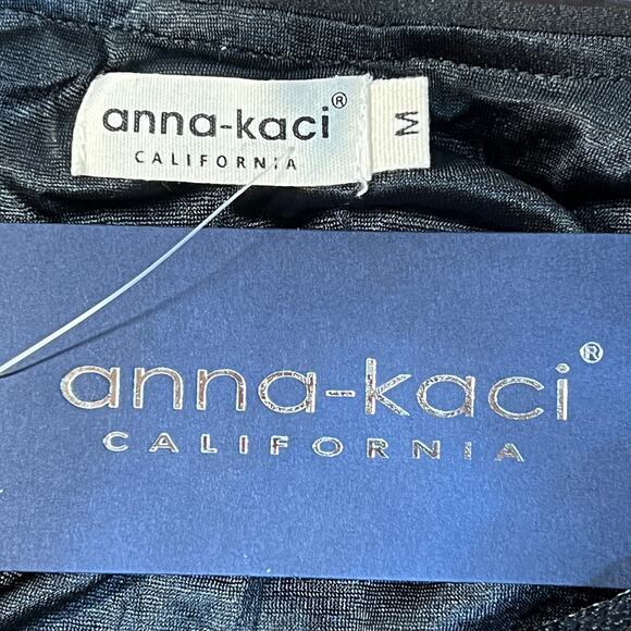 Anna-Kaci Sequin Jacket Cardigan Medium Black Open Front Bling Gala Sparkle NEW! - Picture 4 of 14